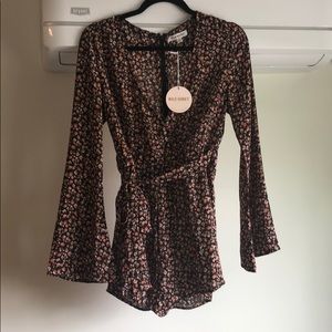 Wild Honey floral romper - never worn